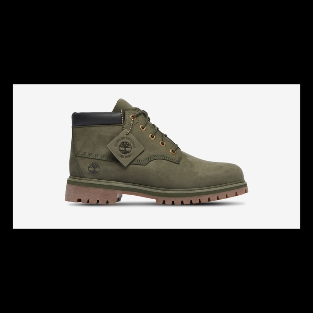 Men's Timberland Rockaway Mid LC Waterproof Chukka Boots Green Newbuck Size 13